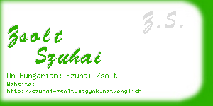 zsolt szuhai business card